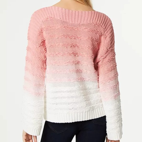 INC Ombré Cable-Knit Sweater - Picture 2 of 5